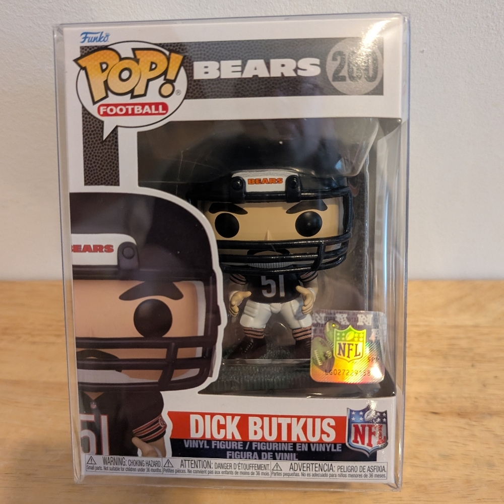 Funko Pop! Bears Football Vinyl Figure in Black and White